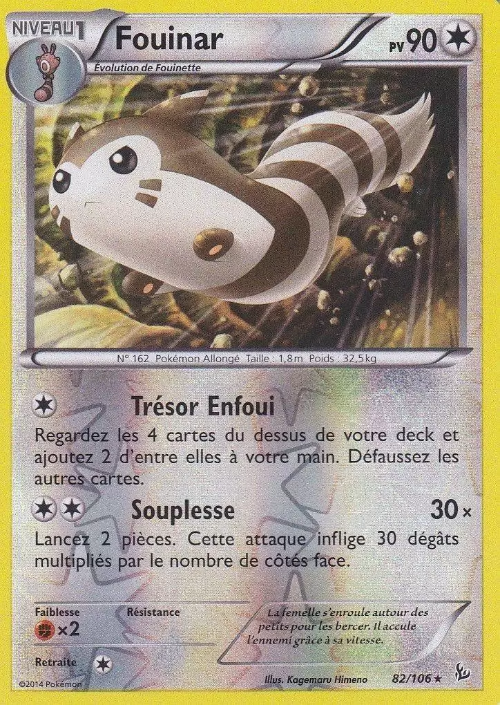 Pokémon XY Etincelles - Fouinar Reverse