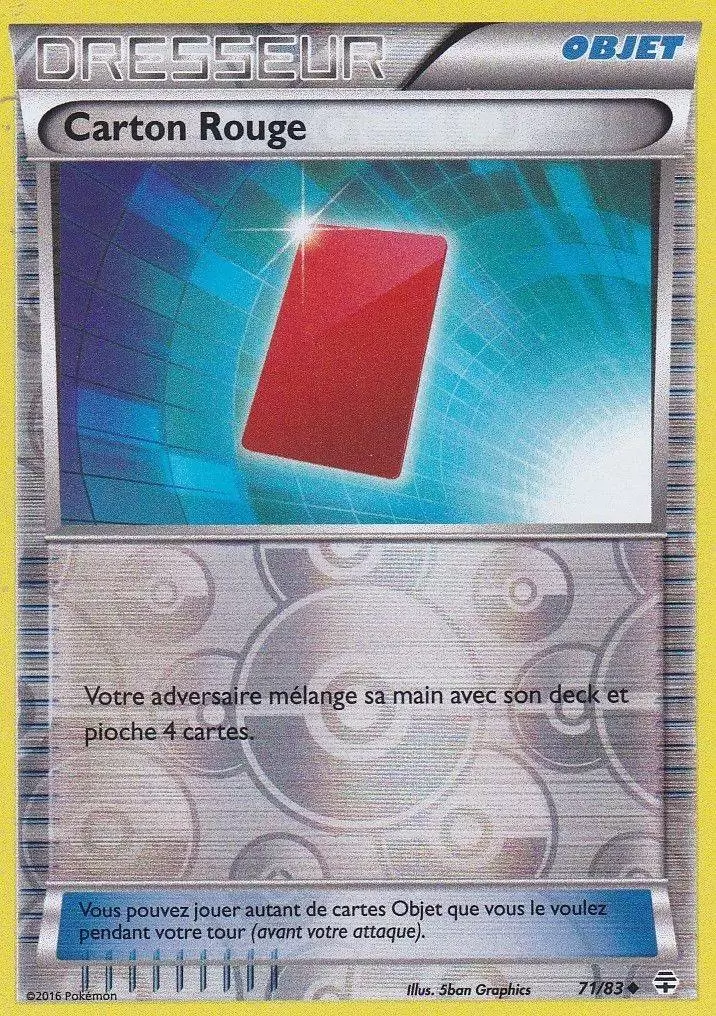 Pokémon XY Générations - Carton Rouge Reverse