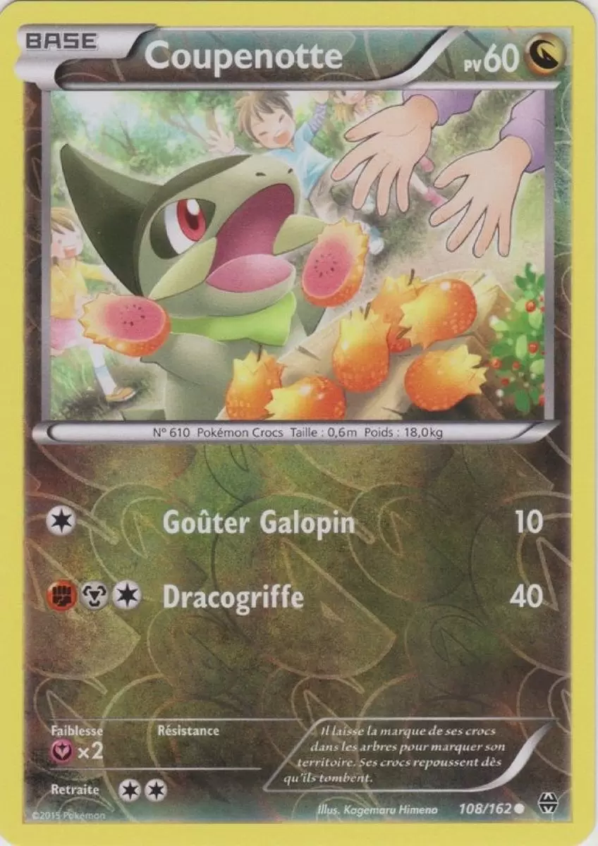 Pokémon XY Impulsion Turbo - Coupenotte Reverse