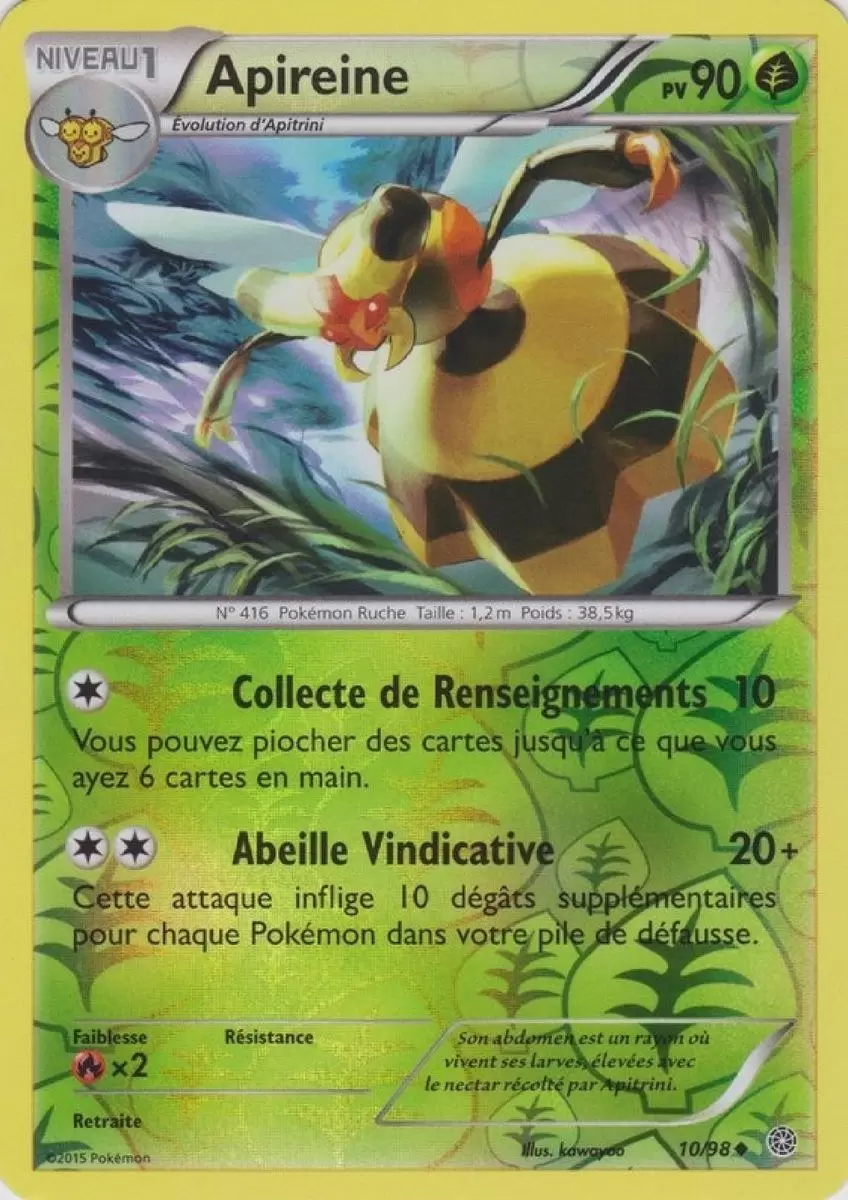 Pokémon XY Origines antiques - Apireine Reverse