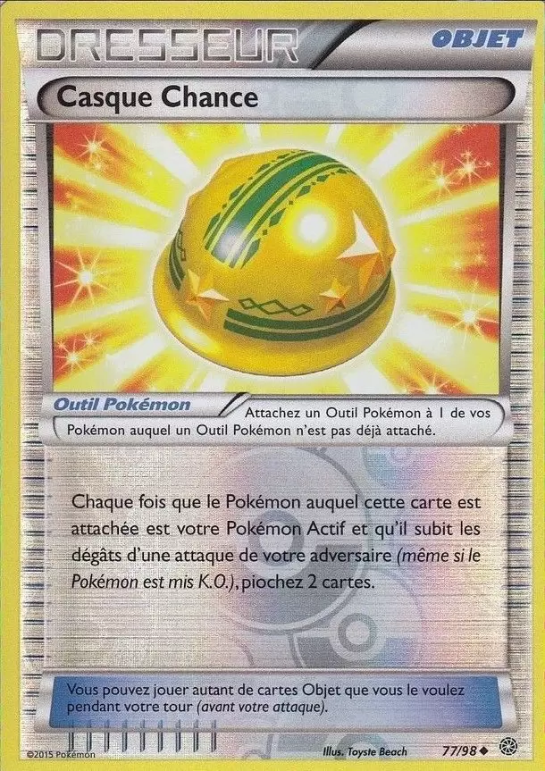 Pokémon XY Origines antiques - Casque Chance Reverse