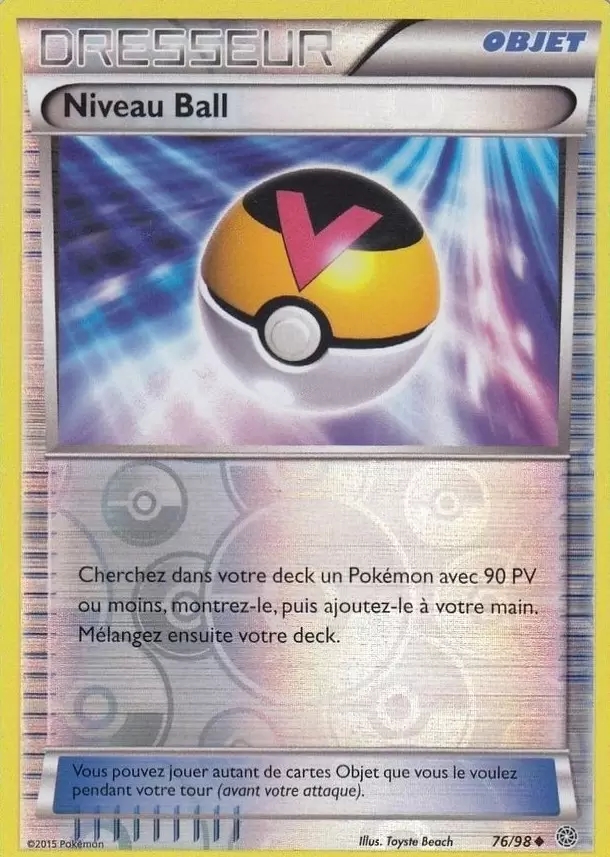 Pokémon XY Origines antiques - Niveau Ball Reverse