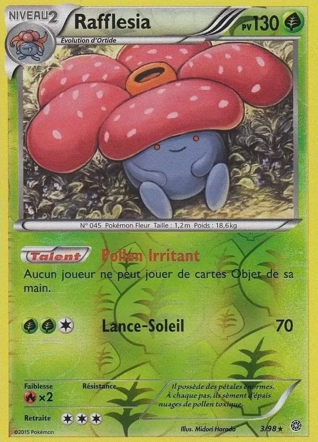 Pokémon XY Origines antiques - Rafflesia Reverse