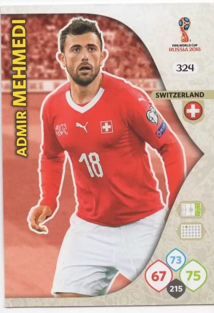 Russia 2018 : FIFA World Cup Adrenalyn XL - Admir Mehmedi - Switzerland