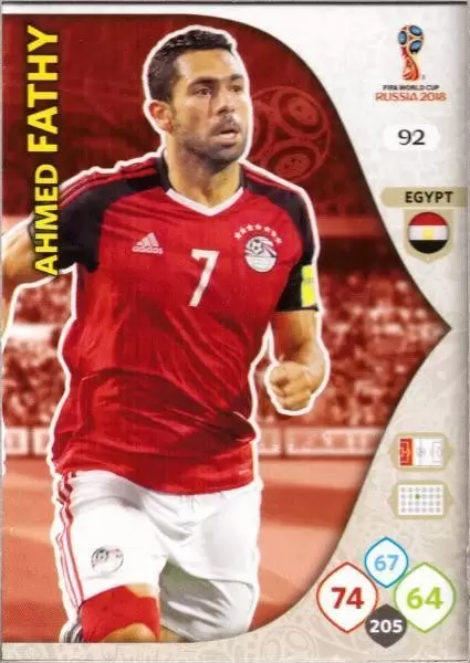 ADRENALYN XL CARD WC RUSSIA 2018 N.95 HAMED EGYPT EGITTO 