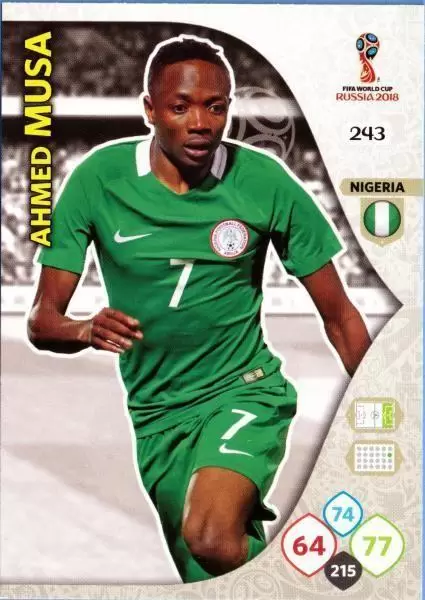 Russia 2018 : FIFA World Cup Adrenalyn XL - Ahmed Musa - Nigeria
