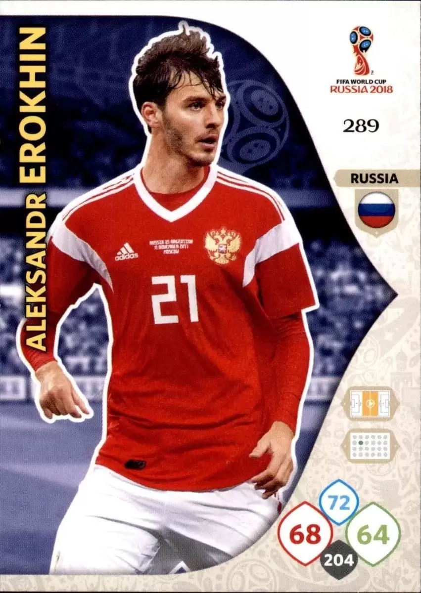 Russia 2018 : FIFA World Cup Adrenalyn XL - Aleksandr Erokhin - Russia