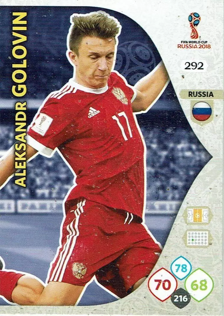 Russia 2018 : FIFA World Cup Adrenalyn XL - Aleksandr Golovin - Russia