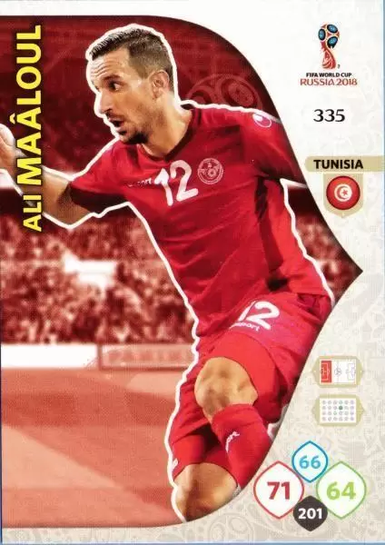Russia 2018 : FIFA World Cup Adrenalyn XL - Ali Maâloul - Tunisia