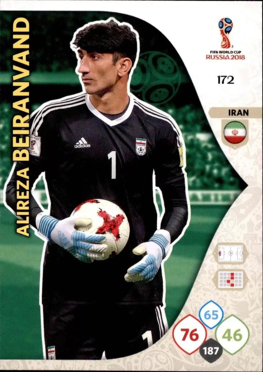 Russia 2018 : FIFA World Cup Adrenalyn XL - Alireza Beiranvand - Iran
