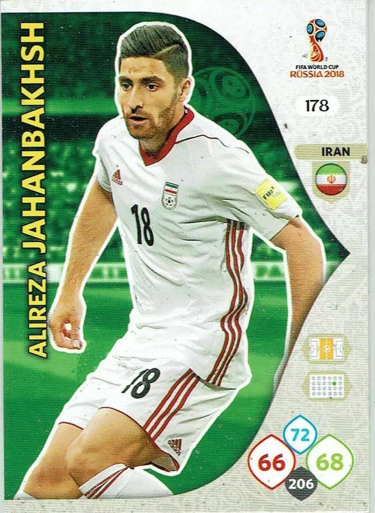 Russia 2018 : FIFA World Cup Adrenalyn XL - Alireza Jahanbakhsh - Iran