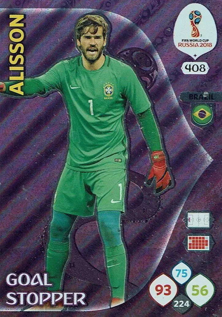 Russia 2018 : FIFA World Cup Adrenalyn XL - Alisson - Brazil