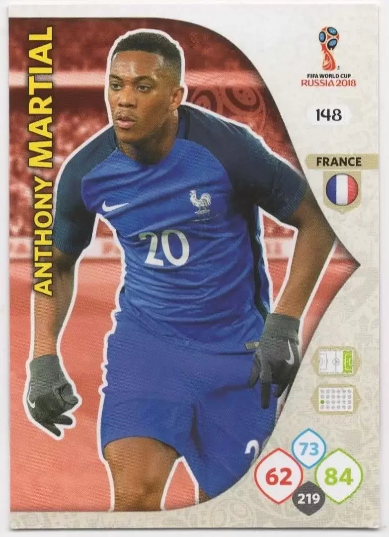 Russia 2018 : FIFA World Cup Adrenalyn XL - Anthony Martial - France