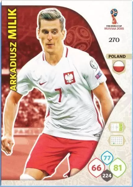 Russia 2018 : FIFA World Cup Adrenalyn XL - Arkadiusz Milik - Poland
