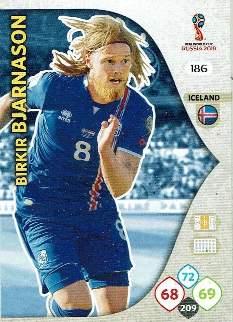 Russia 2018 : FIFA World Cup Adrenalyn XL - Birkir Bjarnason - Iceland