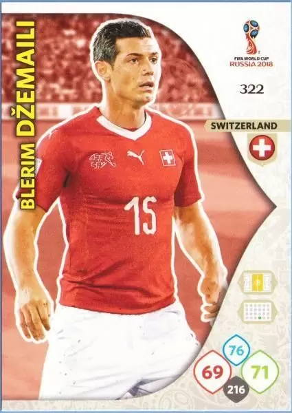 Russia 2018 : FIFA World Cup Adrenalyn XL - Blerim Džemaili - Switzerland
