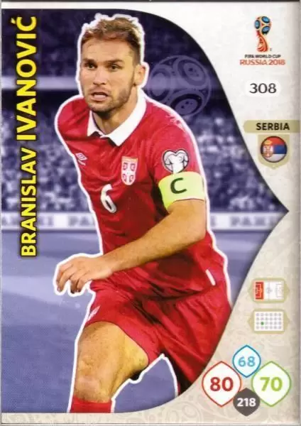 Russia 2018 : FIFA World Cup Adrenalyn XL - Branislav Ivanović - Serbia