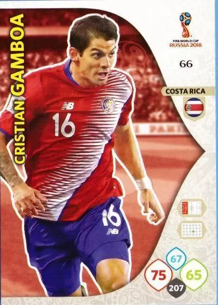 Russia 2018 : FIFA World Cup Adrenalyn XL - Cristian Gamboa - Costa Rica