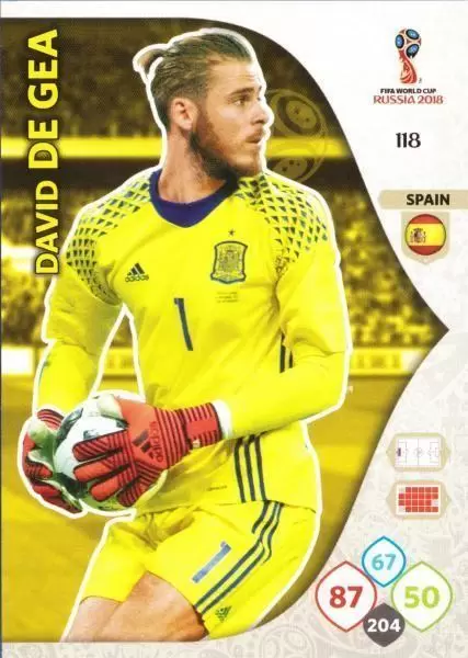 Russia 2018 : FIFA World Cup Adrenalyn XL - David De Gea - España