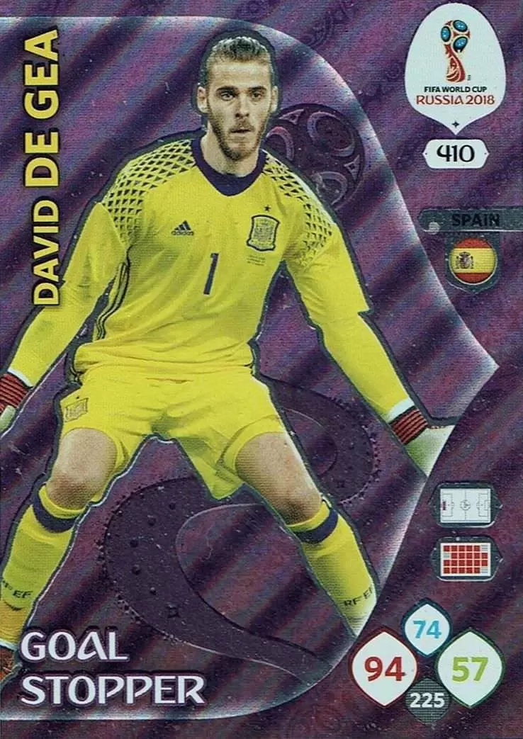 Russia 2018 : FIFA World Cup Adrenalyn XL - David De Gea - España