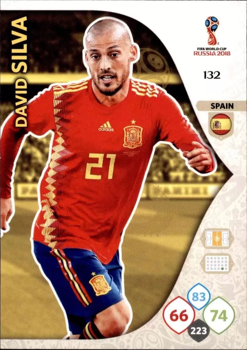 Russia 2018 : FIFA World Cup Adrenalyn XL - David Silva - España