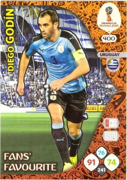 Russia 2018 : FIFA World Cup Adrenalyn XL - Diego Godin - Uruguay