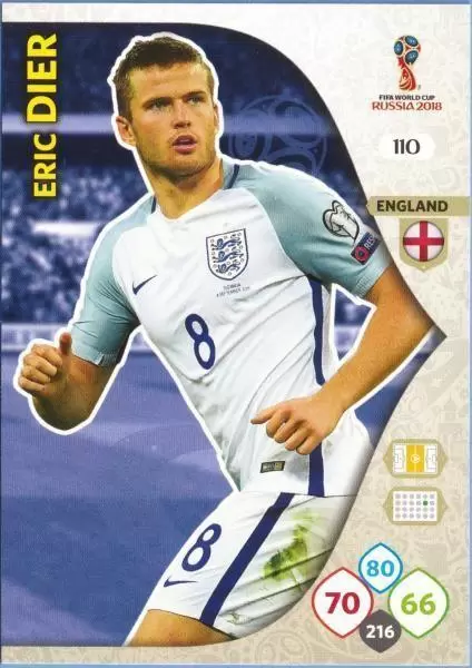 Russia 2018 : FIFA World Cup Adrenalyn XL - Eric Dier - England