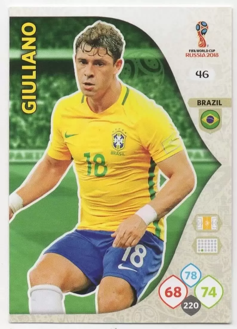 Russia 2018 : FIFA World Cup Adrenalyn XL - Giuliano - Brazil