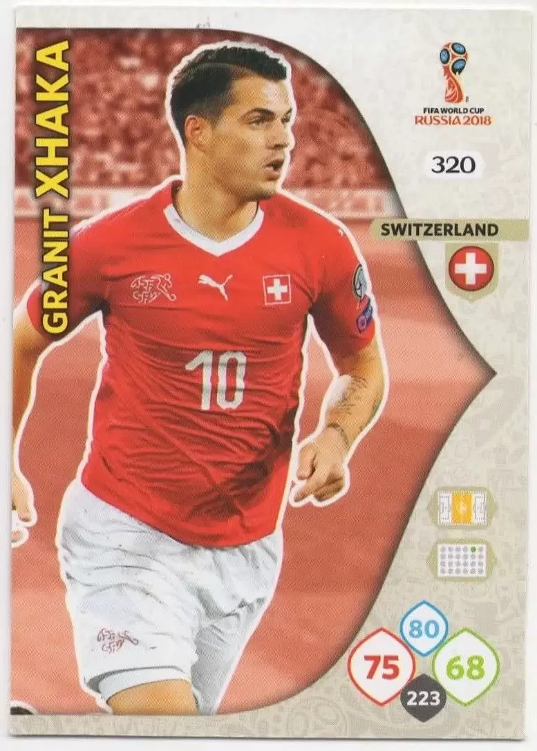 Russia 2018 : FIFA World Cup Adrenalyn XL - Granit Xhaka - Switzerland
