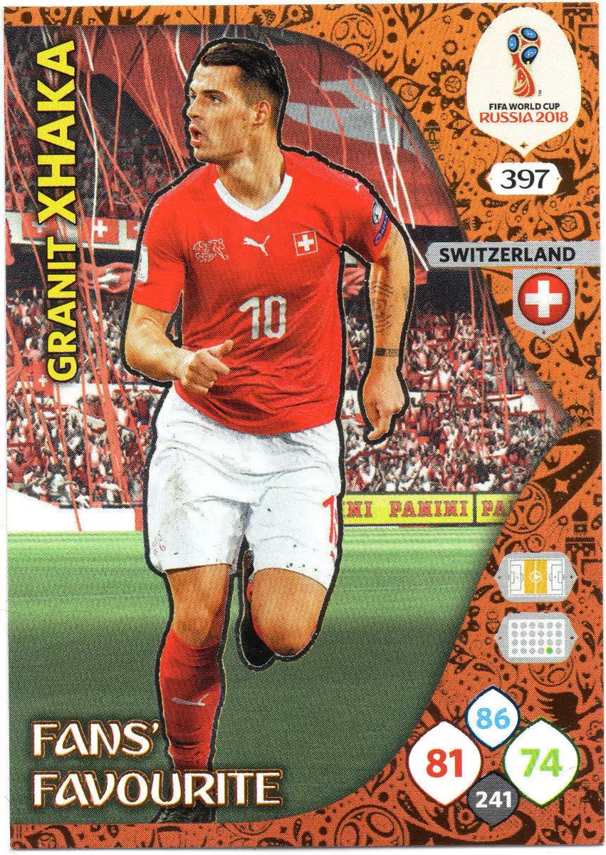 Russia 2018 : FIFA World Cup Adrenalyn XL - Granit Xhaka - Switzerland