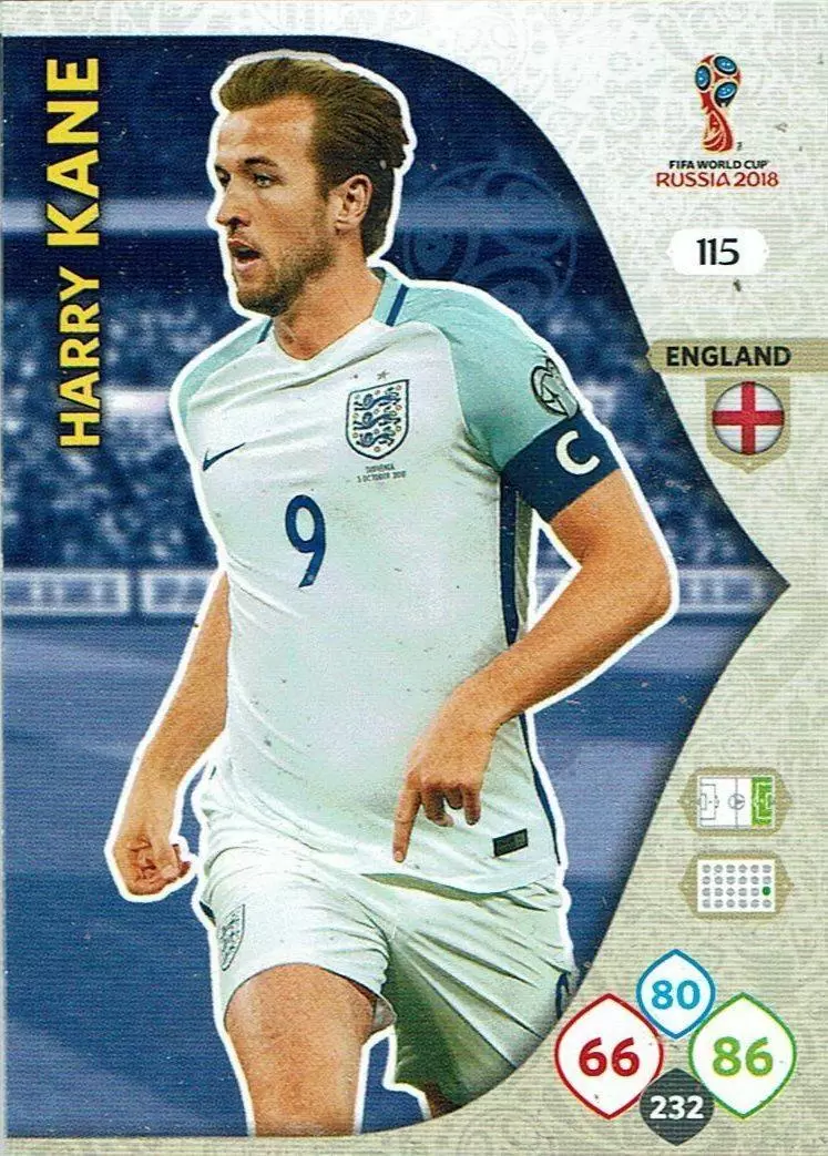 Russia 2018 : FIFA World Cup Adrenalyn XL - Harry Kane - England