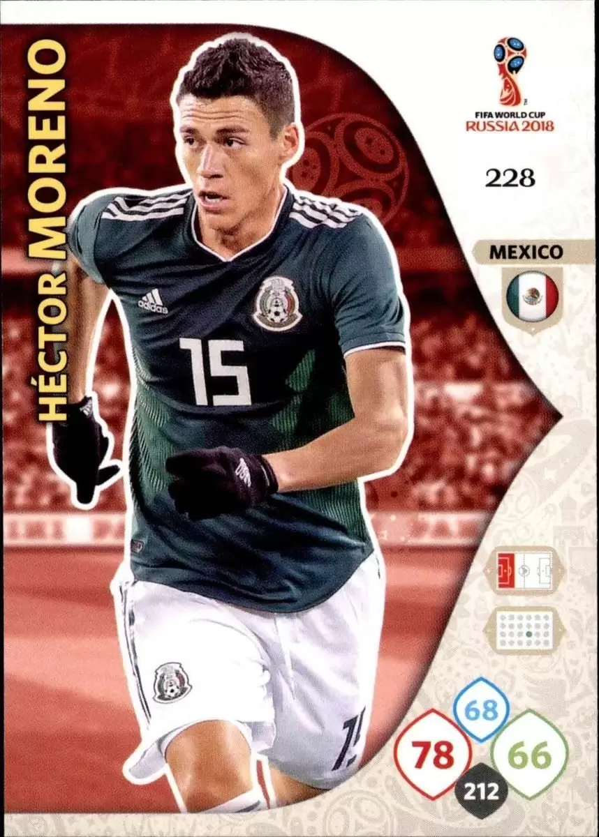 Russia 2018 : FIFA World Cup Adrenalyn XL - Héctor Moreno - Mexico