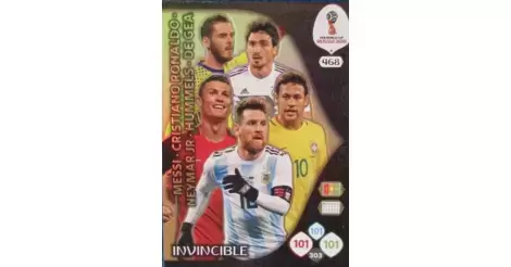 Adrenalyn XL FIFA World Cup 2018 Russia INSERTS 400-467 Icon invincible master
