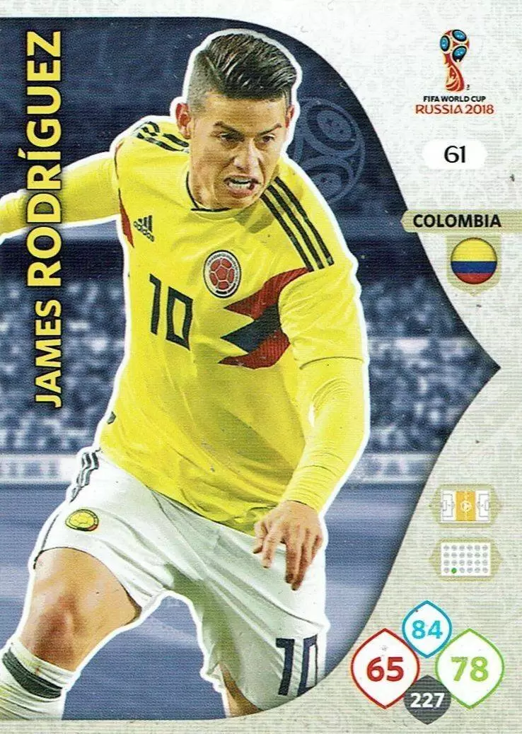 Russia 2018 : FIFA World Cup Adrenalyn XL - James Rodriguez - Colombia