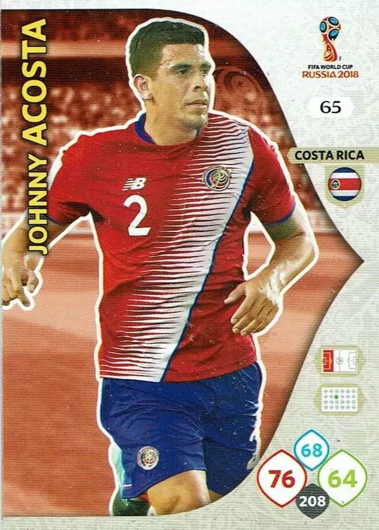 Russia 2018 : FIFA World Cup Adrenalyn XL - Johnny Acosta - Costa Rica
