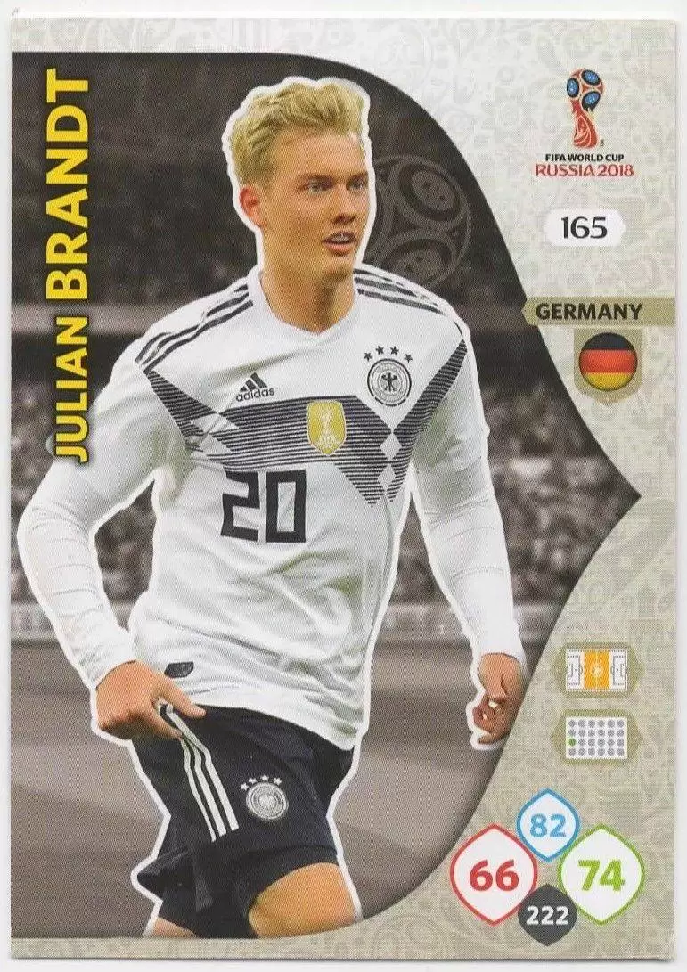 Russia 2018 : FIFA World Cup Adrenalyn XL - Julian Brandt - Germany