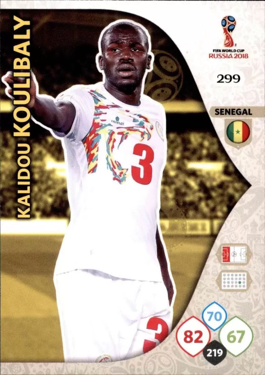 Russia 2018 : FIFA World Cup Adrenalyn XL - Kalidou Koulibaly - Senegal