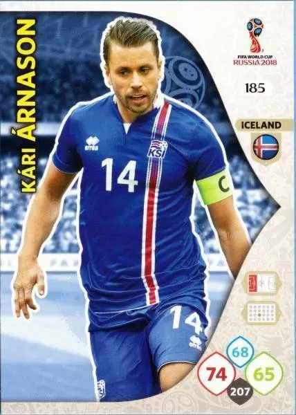 Russia 2018 : FIFA World Cup Adrenalyn XL - Kári Árnason - Iceland