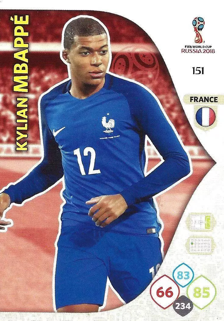 Russia 2018 : FIFA World Cup Adrenalyn XL - Kylian Mbappé - France