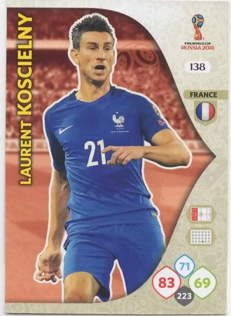 Russia 2018 : FIFA World Cup Adrenalyn XL - Laurent Koscielny - France