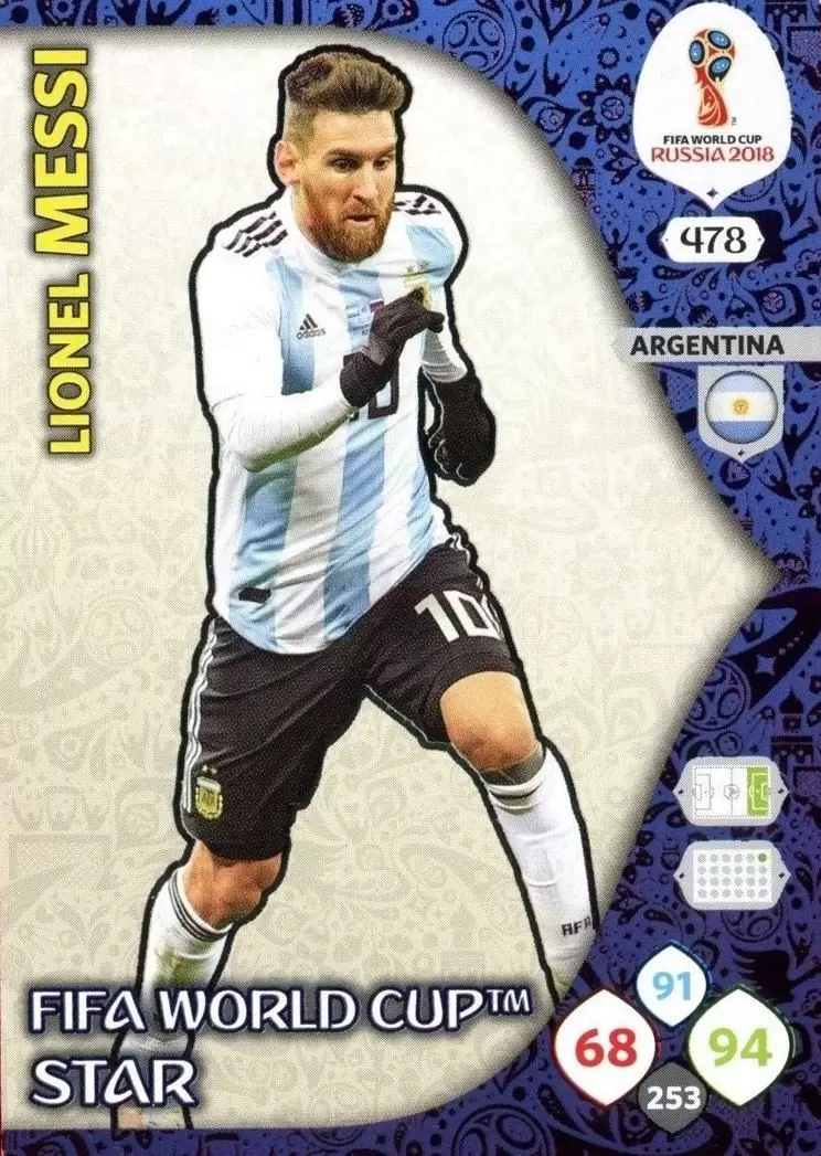 Russia 2018 : FIFA World Cup Adrenalyn XL - Lionel Messi - Argentina