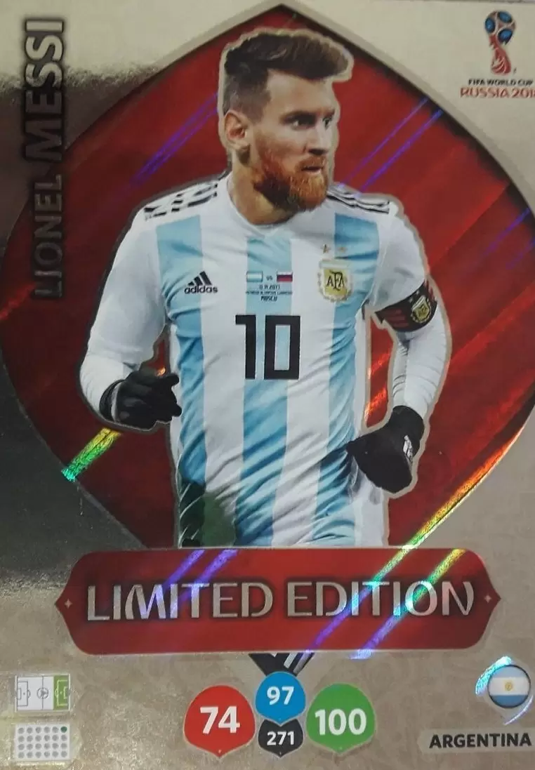 Russia 2018 : FIFA World Cup Adrenalyn XL - Lionel Messi - Argentina XXL