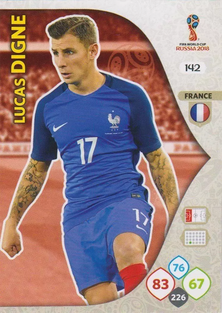 Russia 2018 : FIFA World Cup Adrenalyn XL - Lucas Digne - France