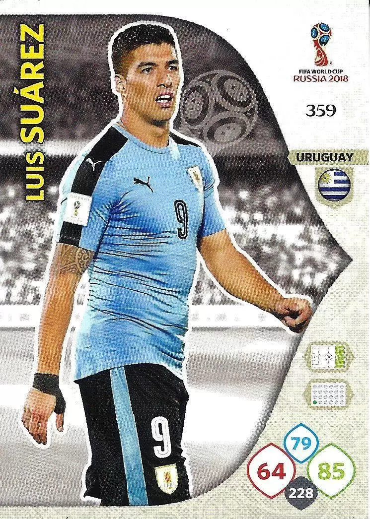 Russia 2018 : FIFA World Cup Adrenalyn XL - Luis Suárez - Uruguay