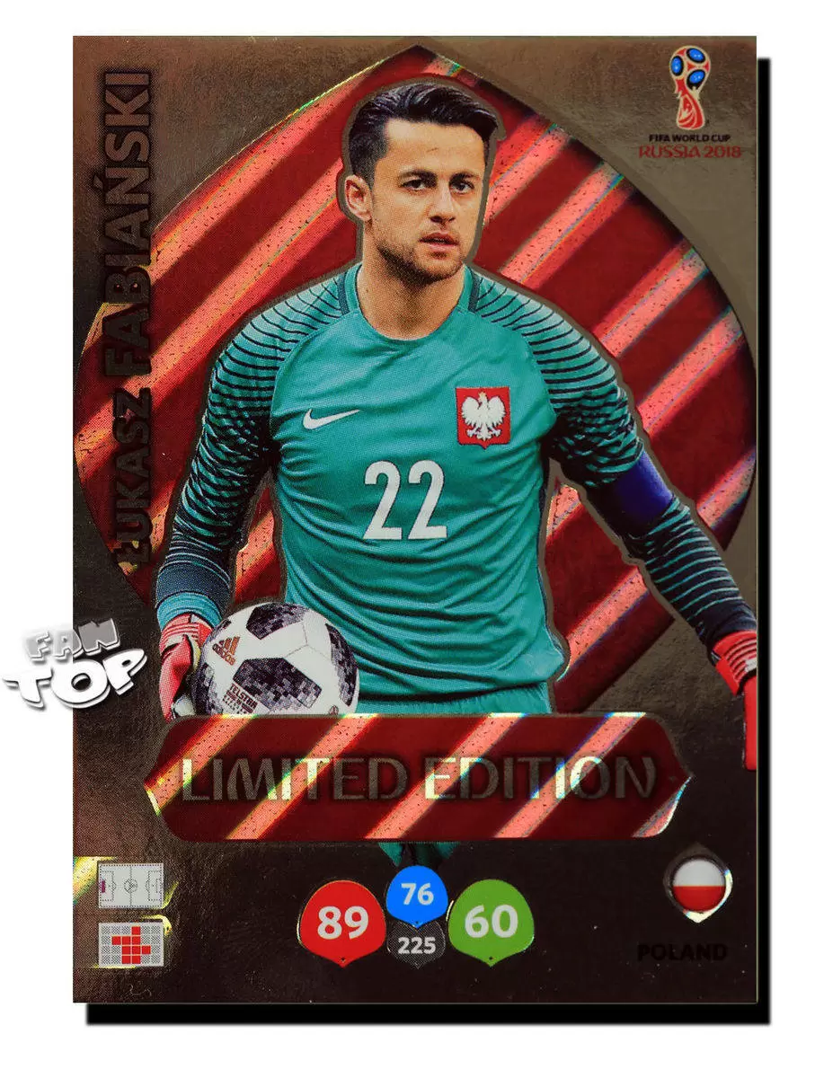 Russia 2018 : FIFA World Cup Adrenalyn XL - Lukasz Fabianski - Poland