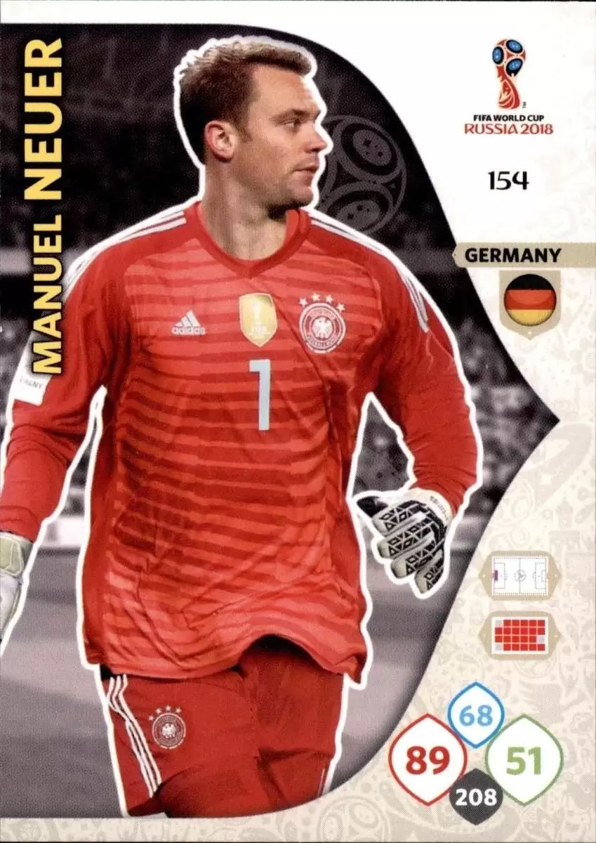 Russia 2018 : FIFA World Cup Adrenalyn XL - Manuel Neuer - Germany