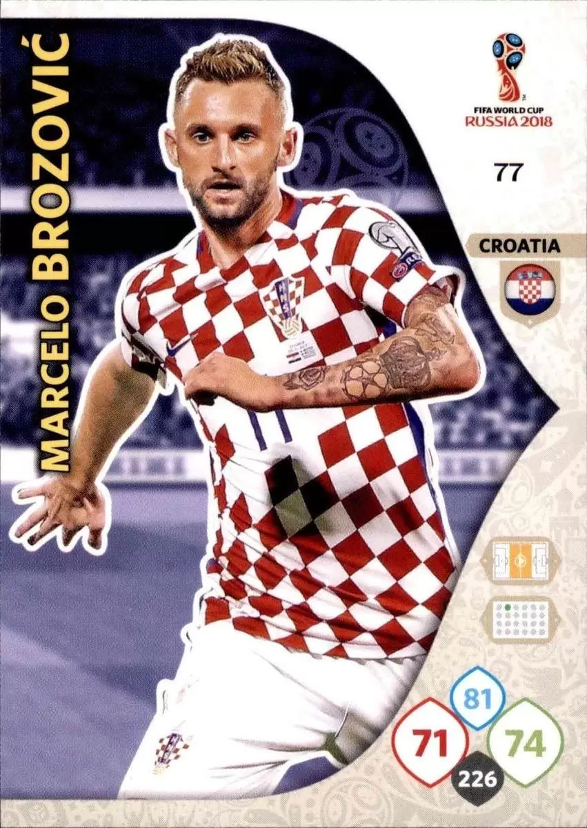 Russia 2018 : FIFA World Cup Adrenalyn XL - Marcelo Brozović - Croatia