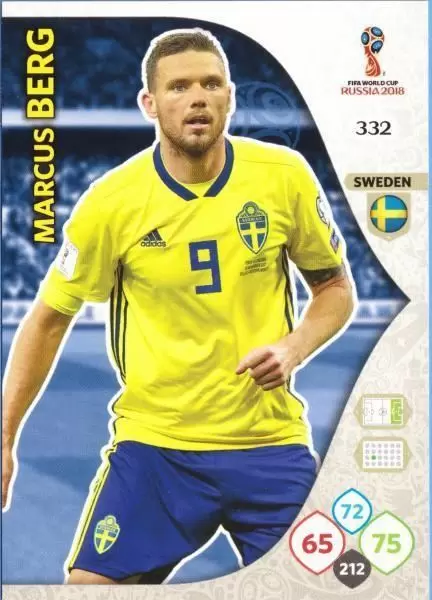 Russia 2018 : FIFA World Cup Adrenalyn XL - Marcus Berg - Sweden