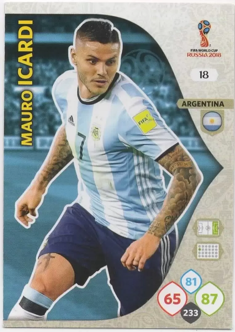 2018 Panini FIFA World Cup New Era NE-1 Mauro ICARDI Argentina 