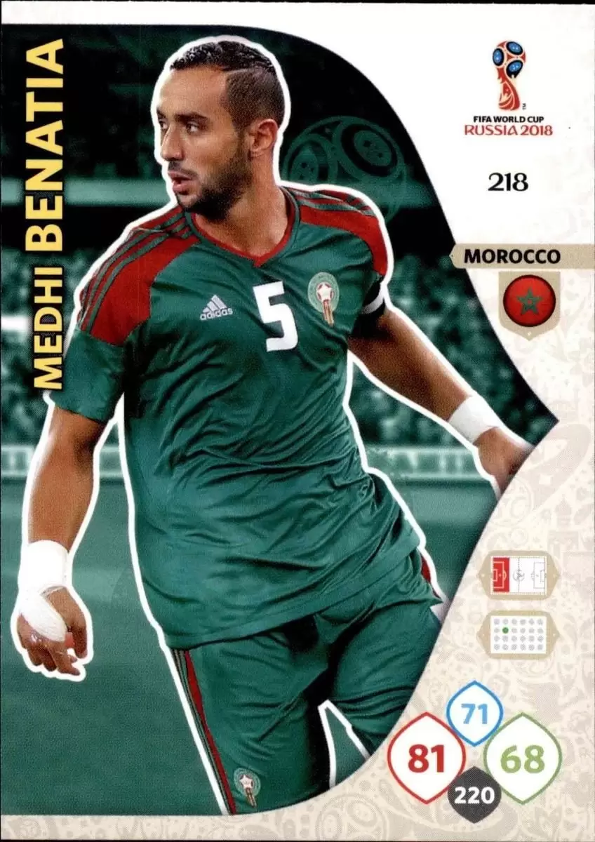 Russia 2018 : FIFA World Cup Adrenalyn XL - Medhi Benatia - Morocco